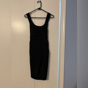 Black Pin Strip Dress